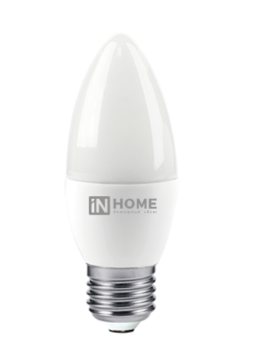 Светодиодная лампа IN HOME С37 11Вт 230В 3000К Е27