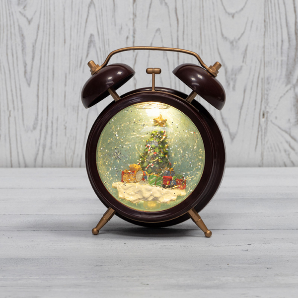 Декоративный светильник «Часы» с эффектом снегопада NEON-NIGHT 501-162