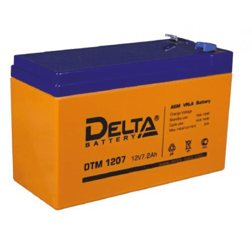 Аккумулятор DELTA DTM1207 12V, 7/7,2Ah (кратно 1)