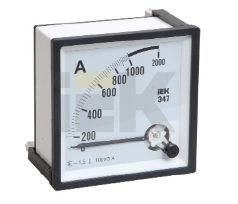 Амперметр IEK Э47 100/5А класс точности 1,5 72х72мм