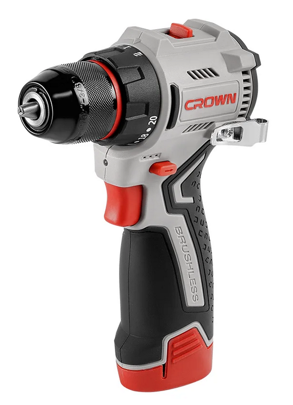Дрель-шуруповерт аккумуляторная CROWN CT21129HMX-2 BMC