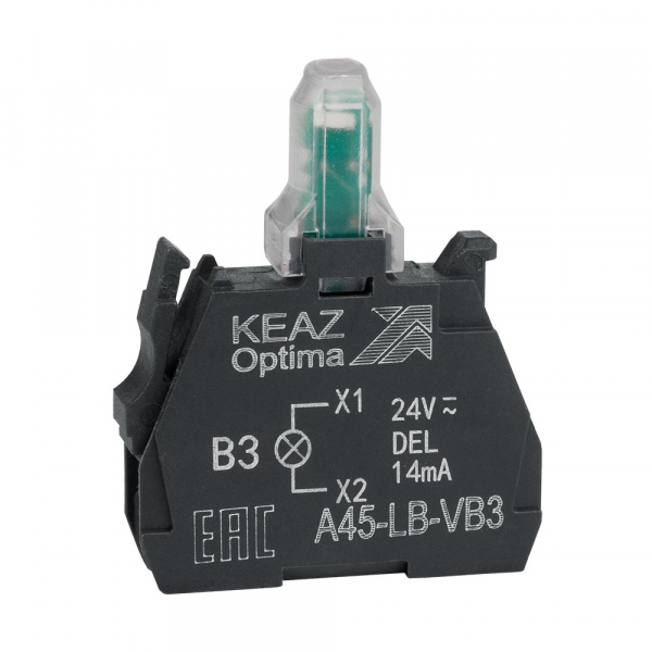Световой блок OptiSignal D22 A45-LB-VB3 зеленый 24VACDC ZBVB3 (кратно 1)