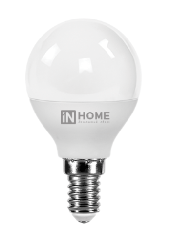 Светодиодная лампа IN HOME P45  8Вт 230В 3000К Е14