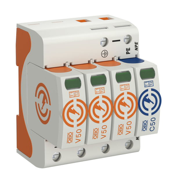 УЗИП для силовых сетей 3+NPE (Класс I+II), 280 В /V50-3+NPE-280/