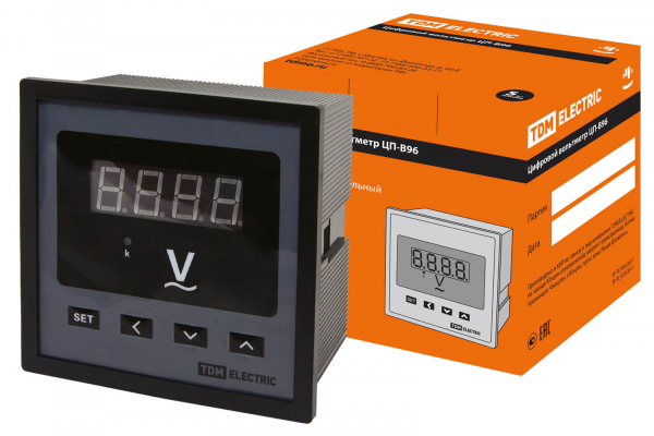 Вольтметр цифровой TDM ЦП-В96 0-9999В-0,5-Р