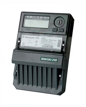 Счетчик трехфазный однотарифный Меркурий 230 ART-02 CN 10-100А 380В ЖКИ шкаф CAN