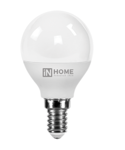 Светодиодная лампа IN HOME P45  6Вт 230В 4000К Е14