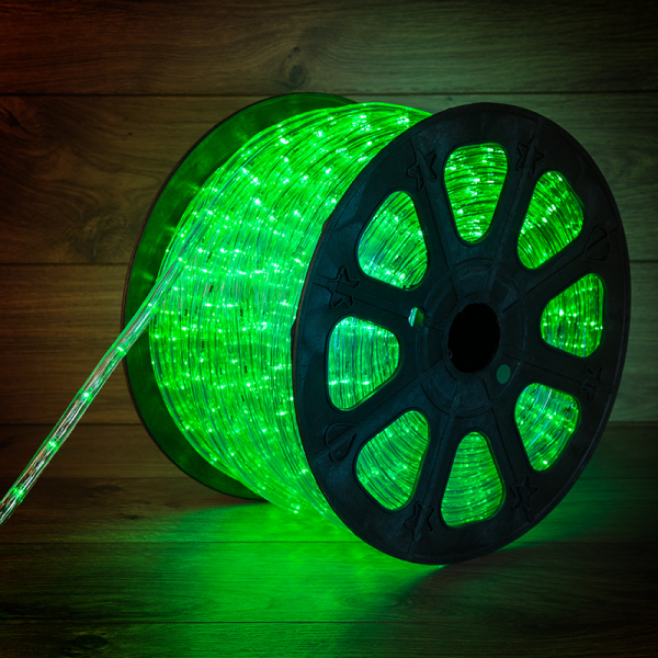 Дюралайт LED , постоянное свечение (2W) - зеленый, бухта 100м, Neon-Night 121-124