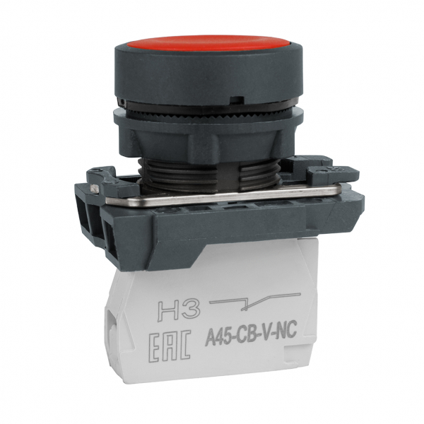 Кнопка OptiSignal D22 C5-P-401 красная пластик 1НЗ XB5AA42 (кратно 1)