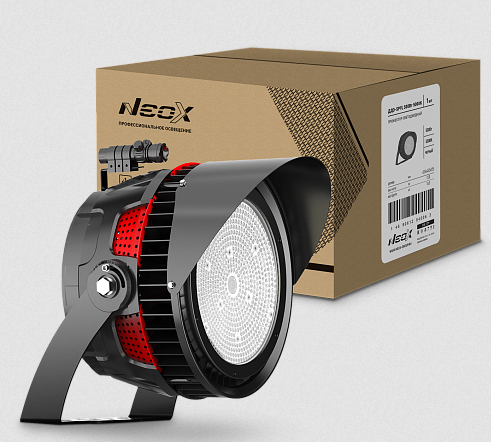 Прожектор светодиодный ДДО-SPFL 500Вт 100-277В 5000К 65000Лм 130лм/Вт 45 градусов IP65 гарантия 7 лет NEOX