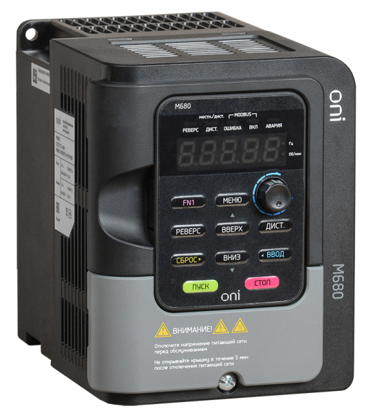 Частотный преобразователь M680 380В, 3Ф 1,5-2,2 kW 4,2-5,4А серии ONI