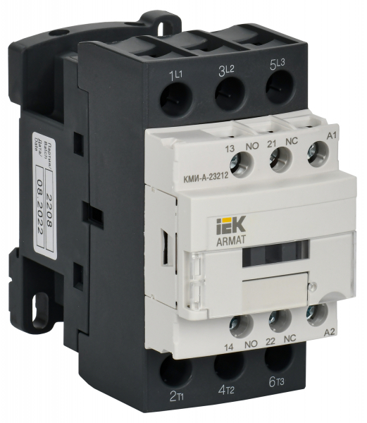 Контактор   32A  400В  1НО+1НЗ КМИ-А-23212 LC1D 32А 400В/АС3 1НО/1НЗ ARMAT IEK