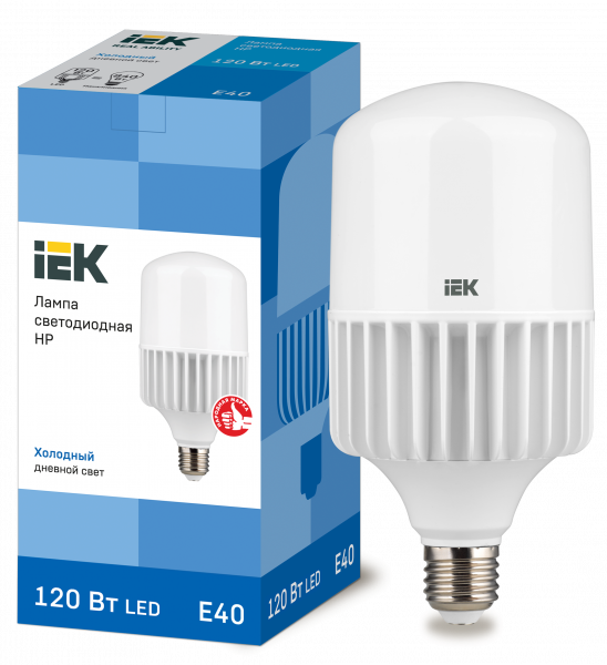 Светодиодная лампа LED HP 120Вт 230В 6500К E40 IEK