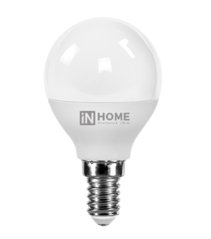 Светодиодная лампа IN HOME P45  6Вт 230В 3000К Е14