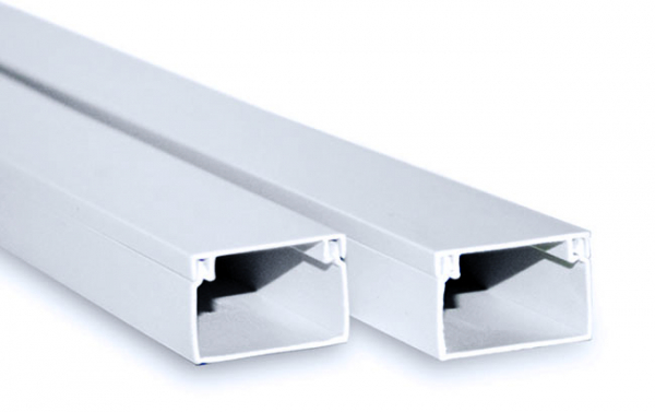 Кабель-канал Белый 12х12 2-й замок в полиэтилене Э-Пласт (кратно 140)