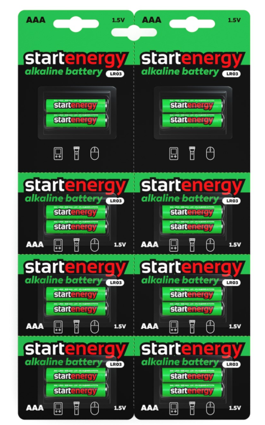 Элемент питания START ENERGY LR03-BL16  64/768 (кратно 16)