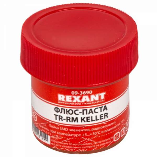 Флюс-паста «TR-RM KELLER» 20 мл REXANT 09-3690