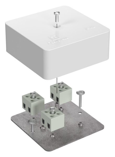 Коробка огнестойкая монтажная 40-0450-FR1.5-6  6Р 1,5 мм2 Е15-Е120 75х75х30 Промрукав