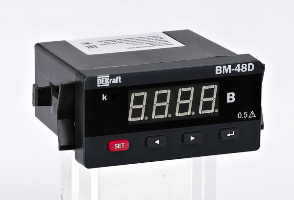 Амперметр цифровой 96x48мм однофазный, вход 5А, выход RS485, LED-дисплей АМ-48D