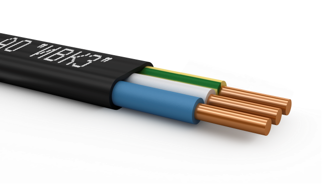 ВВГнг(А)-FR LS 3х2,5-0,66 (ож) плоский кабель ИвКЗ (Ивановский)