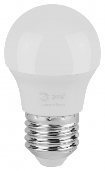 Лампочка светодиодная ЭРА GREEN LINE LED P45-8W-840-E27 GL E27 8 Вт шар яркий белый свет (кратно 1)