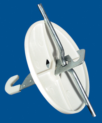 Розетка потолочная (нагрузка до 15 кг) с крюком Белый (РП-1) RP-1 Systeme Electric