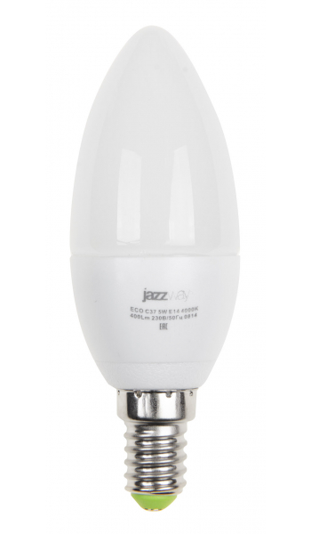 Светодиодная лампа свеча Jazzway С37 5Вт 230В 4000K E14