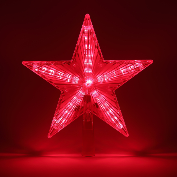 ЭРА Светодиодная елочная верхушка Звезда, 31 LED, h21 см,длина провода 2,5 м., 220V, IP20 ENGEV-02