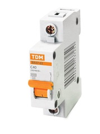 Автоматический выключатель 3П  50А характеристика С  4,5кА  TDM  ВА47-63