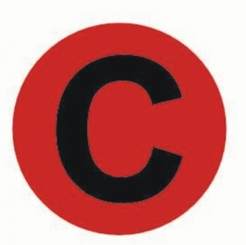 Наклейка &quot;C&quot; d=20мм EKF PROxima