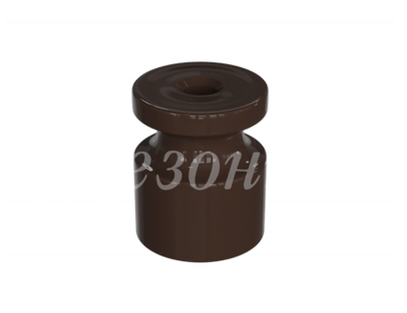 МезонинЪ Изолятор универсальный пластиковый, цвет - коричневый  GE30025-04 (замена  на GE70017-04) (кратно 100)