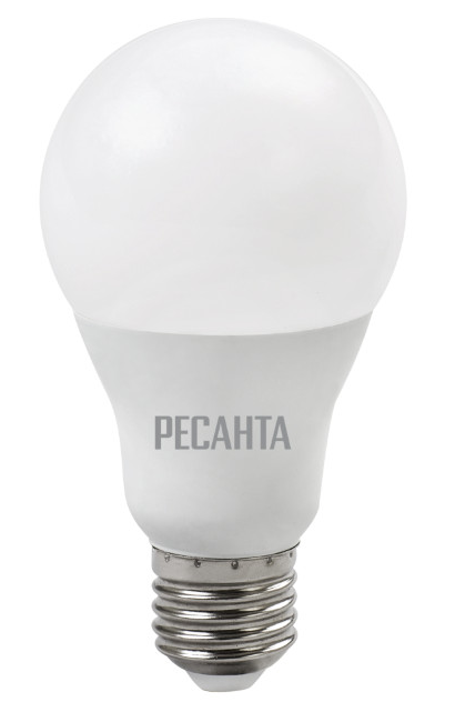 Светодиодная лампа Ресанта A65 15Вт 230В 3000K E27