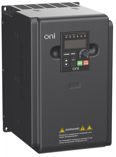 Частотный преобразователь ONI A150 380В 3-фазный 5,5кВт 13А со встроенным тормозным модулем
