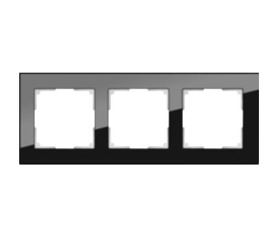 Werkel Favorit Черный Рамка 3-местная стекло WL01-Frame-03 a031799