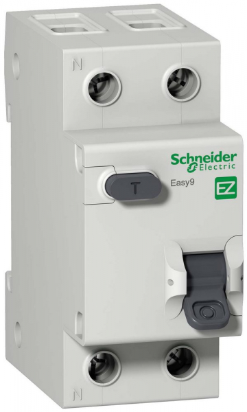Дифференциальный автомат  2П  25А   30мА  Schneider Electric  EASY9  характеристика С  тип АС  1П+N EZ9D34625