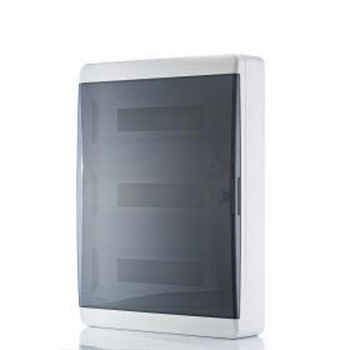 Бокс навесной ЩРН-П 54 IP40 прозрачная черная дверца OptiBox P-BNK-2-54-IP40 КЭАЗ ЩРНП