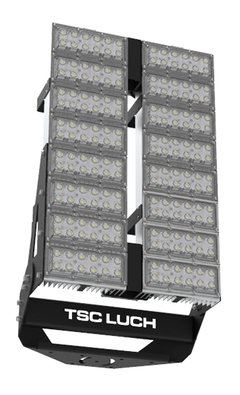 Луч 500Вт 77560Лм IP67 400х234х576мм  DSO23 M-500 Optics (КСС 15)