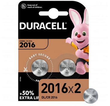 Элемент питания DURACELL DL/CR2016-2BL (кратно 2)