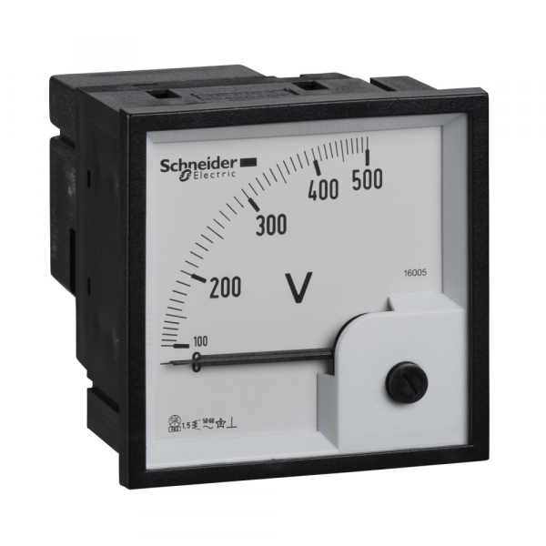 Вольтметр Schneider Electric 0-500В 72Х72 аналоговый 16005RU РАСПРОДАЖА