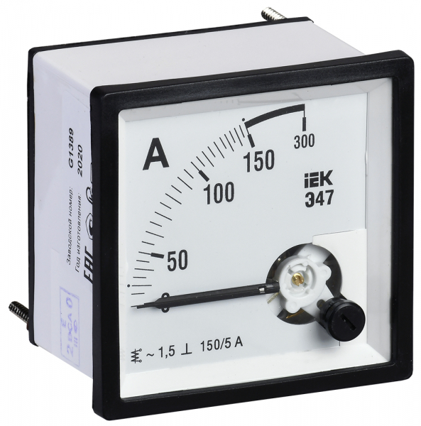 Амперметр IEK Э47 150/5А класс точности 1,5 72х72мм