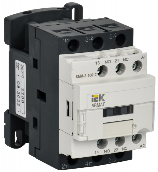 Контактор    6A  24В  1НО+1НЗ КМИ-А-10612 LC1D 6А 24В/АС3 1НО/1НЗ ARMAT IEK