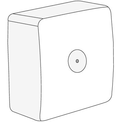 Коробка распаячная ОП для кабель-каналов 75х75х34 In-liner Classic SDMN  Бел. DKC 00677