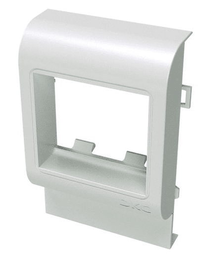 DKC  In-liner Classic PDA-45N  Рамка-суппорт  Белый  45x45 мм ширина 100 мм  под 2 модуля  00514