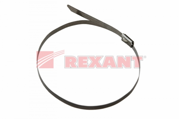 Хомут (стяжка)  нержавеющая сталь  4,6 х 360  (AISI 304) без покрытия  REXANT  (07-0368) 07-0368